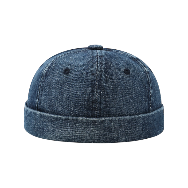 Dark Blue Denim Docker Hat