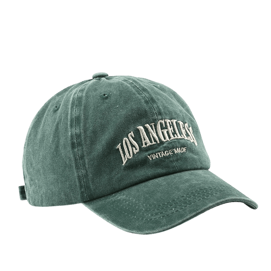 Washed denim L.A green hat