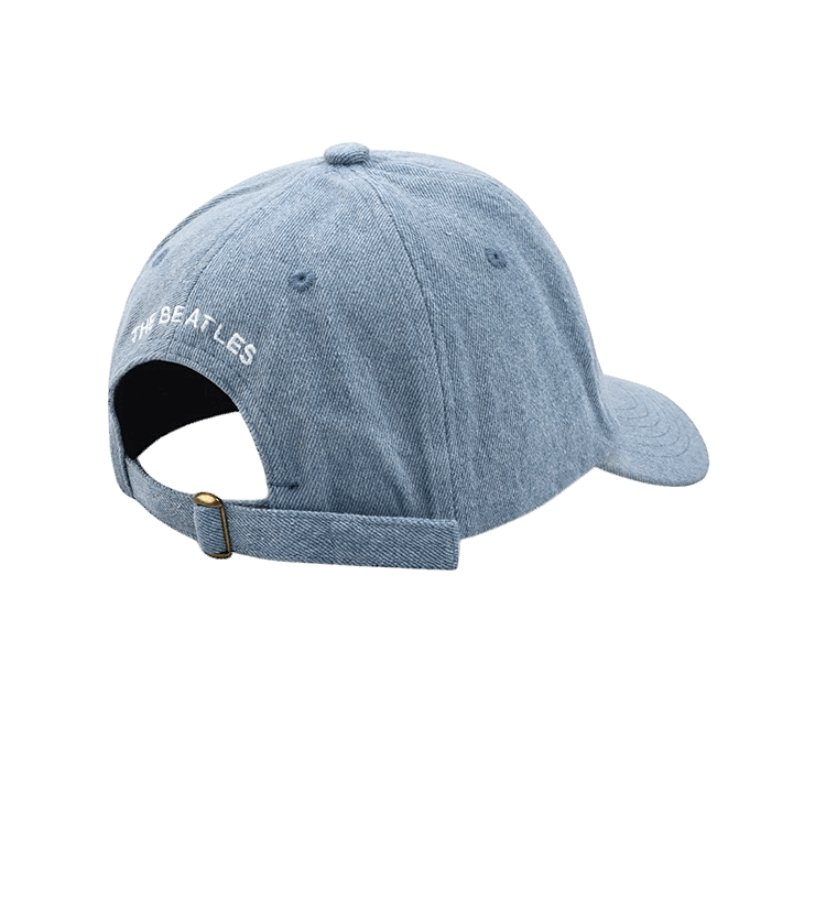 Denim embroidered baseball hat