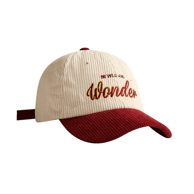 Wonder corduroy red Hat
