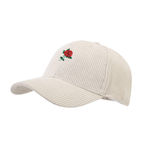Rose embroidered White